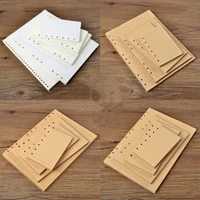 a7a6a5b5 80 sheet loose leaf notepad inner page replacement paper core kraft grid line blank replacement nootbook inner page