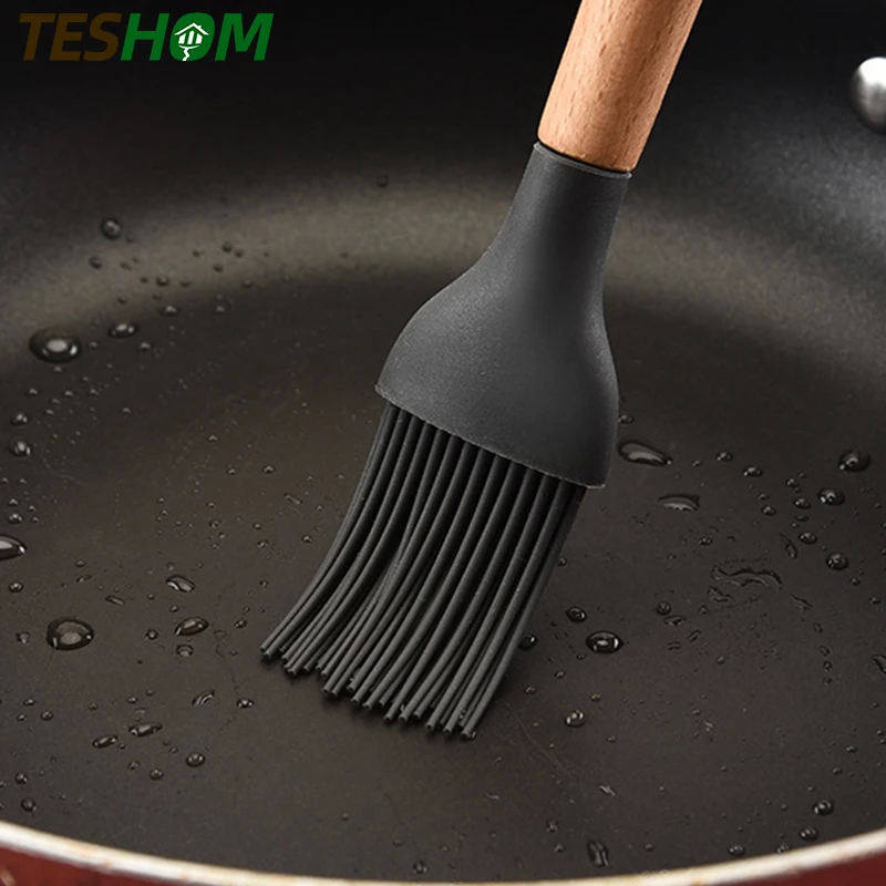 Набор посуды из черного силикона термостойкие антипригарные Инструменты для