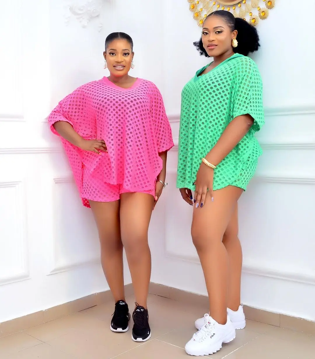 

African Clothes for Women Two Piece Set Polyester Women African Clothes Summer Fashion Africa Suit Top and Shorts Super Elastic