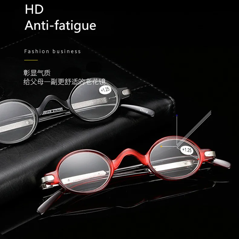 Чтение очков для мужчин и женщин круглые старинные очки чтения легкий вес с