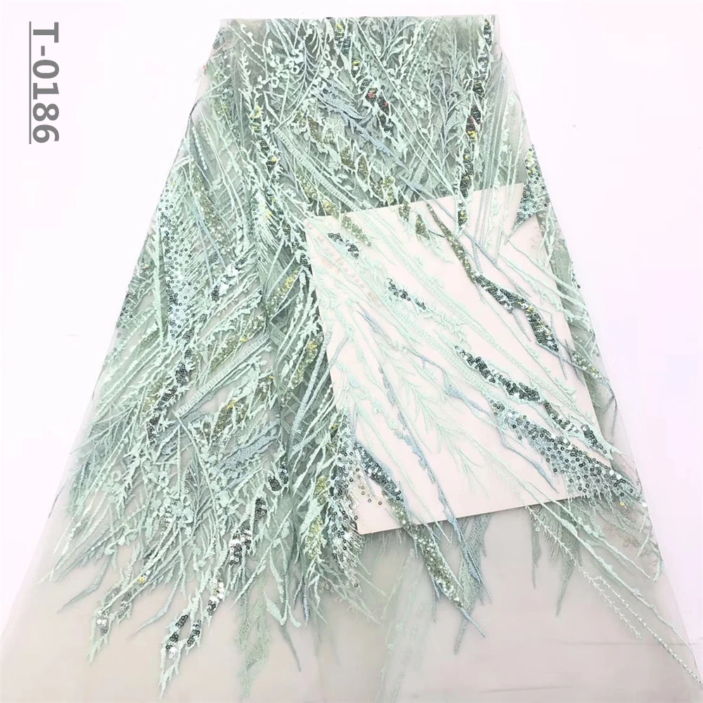 Лидер продаж 2019 французская нигерийская сетка с блестками африканский тюль