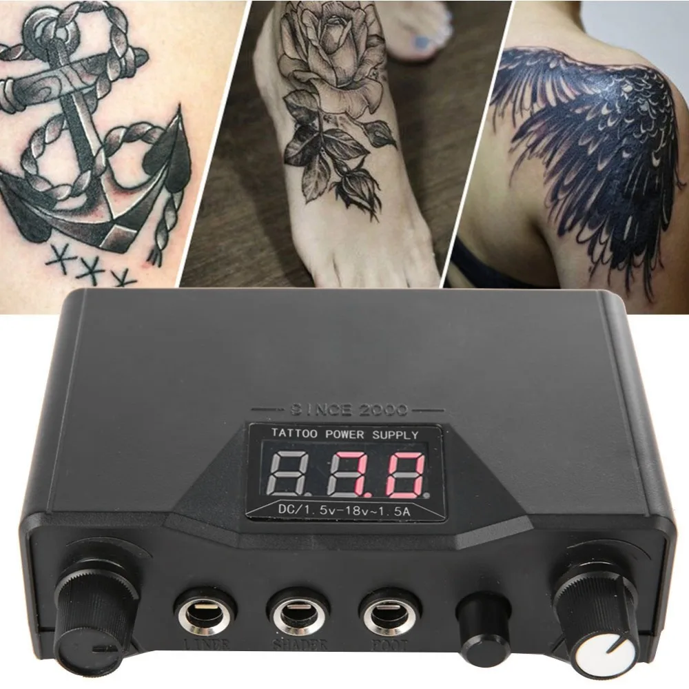 Двойной источник питания RCA Интерфейс комплект для тату стрекоза роторная машина