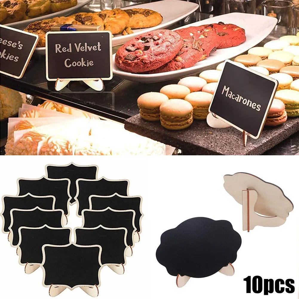 

10PCS Creative Home Decoration Small Blackboard Message Board Restaurant Bar Christmas Party Decoration Pvc Blackboard
