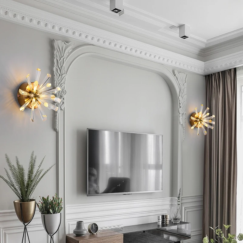 

Crystal rings chandelier kitchen led chandelier lighting living room led luxury crystal lustre dining room pendant lamps bedroom