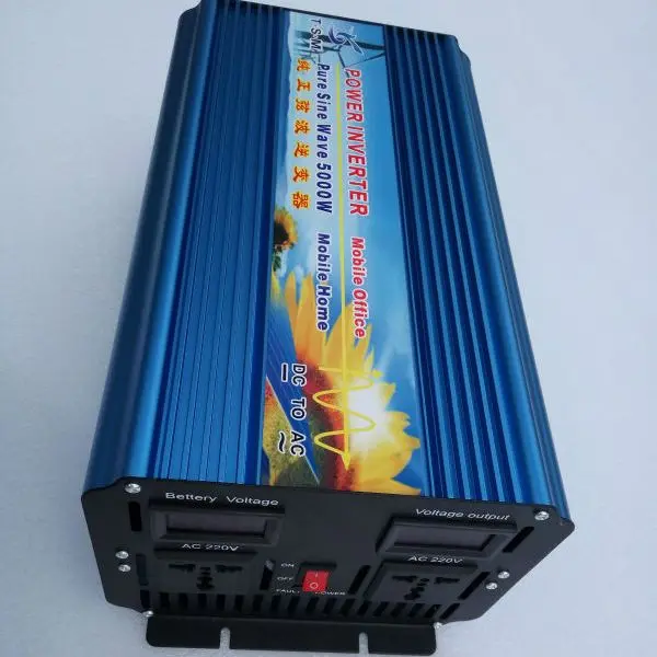 Немодулированный солнечный инвертор 5000 Вт/10000 Вт постоянный ток 12 В в переменный