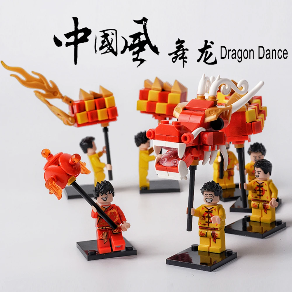 Создатель города в традиционном китайском стиле Дракон танец экшн-фигурка