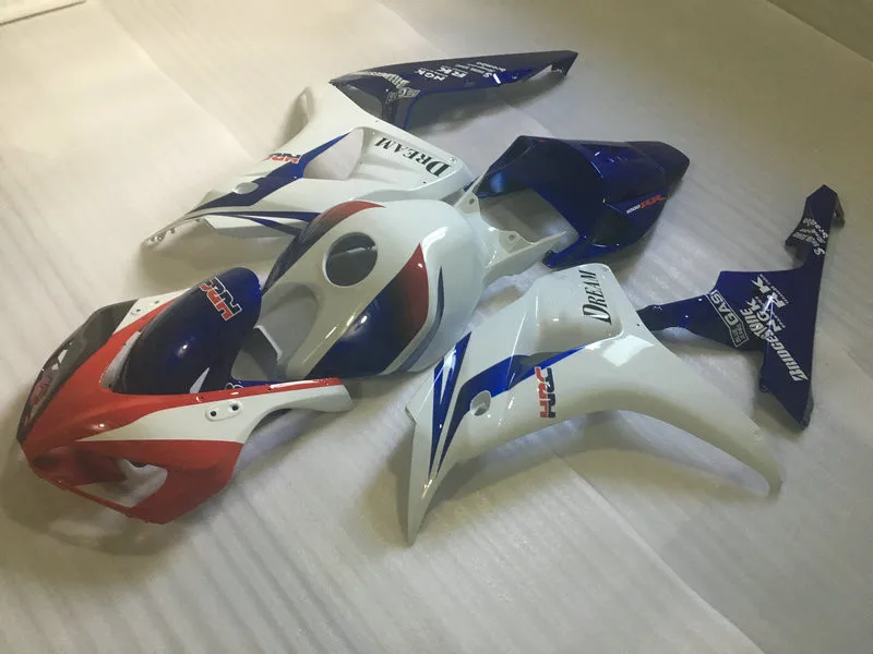 Комплект обтекателей для мотоцикла HONDA CBR1000RR 06 07 CBR 1000RR 1000 RR 2006 2007 ABS белый синий