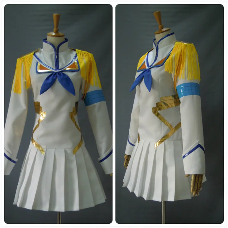 

KILL la KILL Kiryuuin Satsuki Cosplay Costume Adult Girls Women White Uniform Suit Custom Made L921