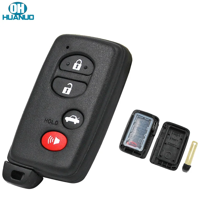 3 + 1 кнопка умный дистанционный ключ чехол Брелок 4 кнопки для Toyota Avalon Camry Highlander RAV4