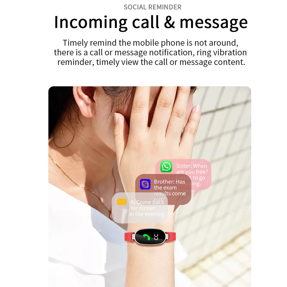 

B79 Smart Band women smart watch Medication reminder Of Pressure ECG PPG Pulse Health Wristband Color Screen Fitness Tracker