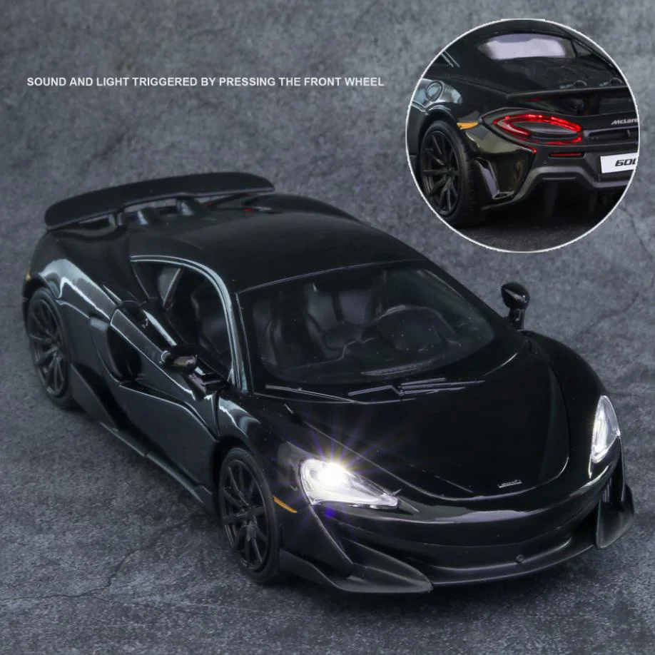 Лидер продаж литой спортивный автомобиль McLaren 600lt в масштабе 1:32 металлическая