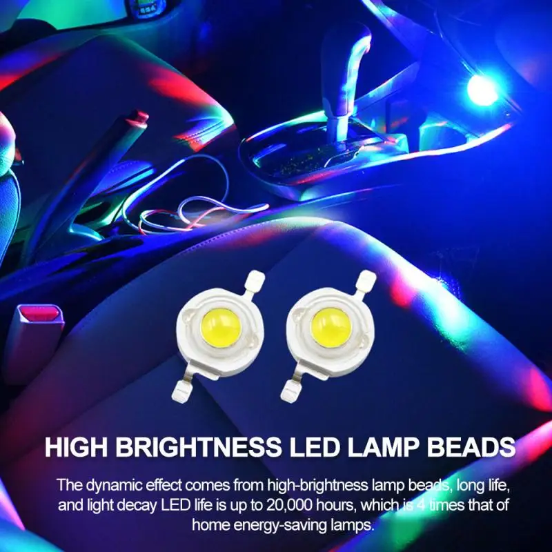 2020 Новый разноцветный Автомобильный USB RGB светодиодный комплект освещения салона