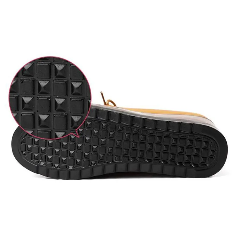 Кроссовки QIUBOSS женские из натуральной кожи на толстой подошве повседневные