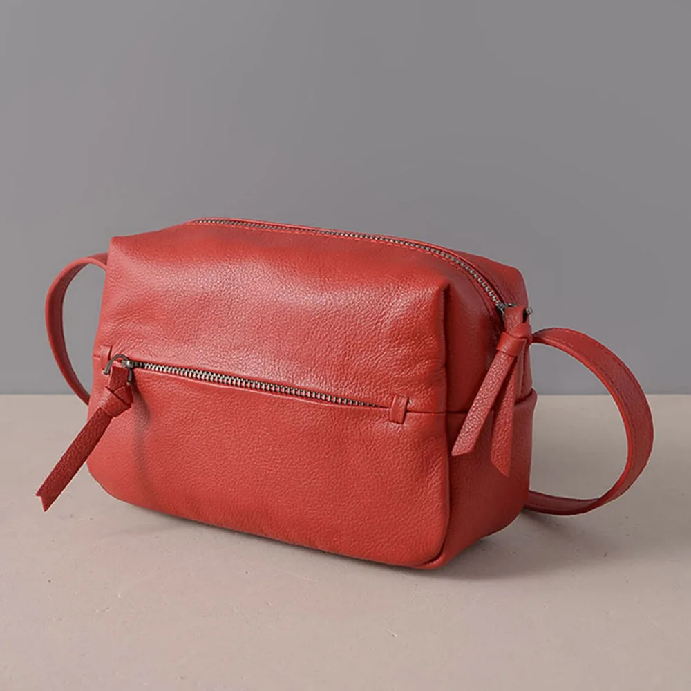 Zency 100% натуральная кожа женская сумка мессенджер винтажная высокое качество