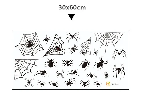 

Spider Web Wall Sticker for Halloween Party Window Decoration Waterproof Decal
