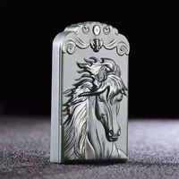 new natural hetian jade jade horse to success pendant men hand carved zodiac horse necklace jewelry