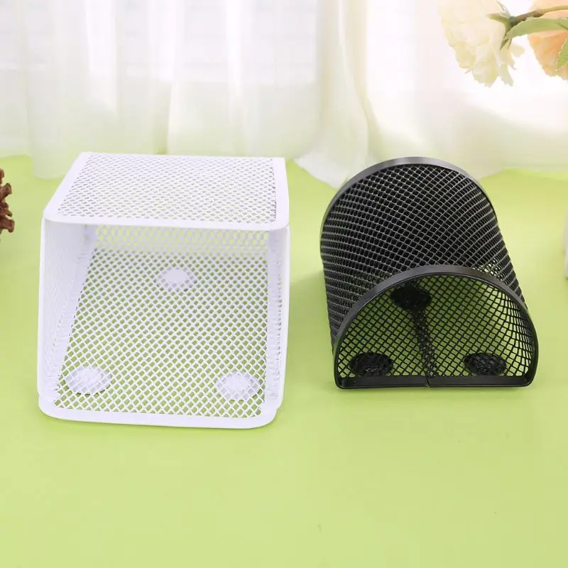 

Metal Wire Mesh Magnetic Basket Storage Box Pen Pencil Makeup Organizer Kitchen l29k