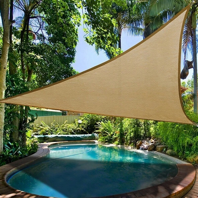 

Sunshade Protection Outdoor Canopy Sun Shelter Garden Patio Pool Shade Sail Awning Camping Picnic Tent
