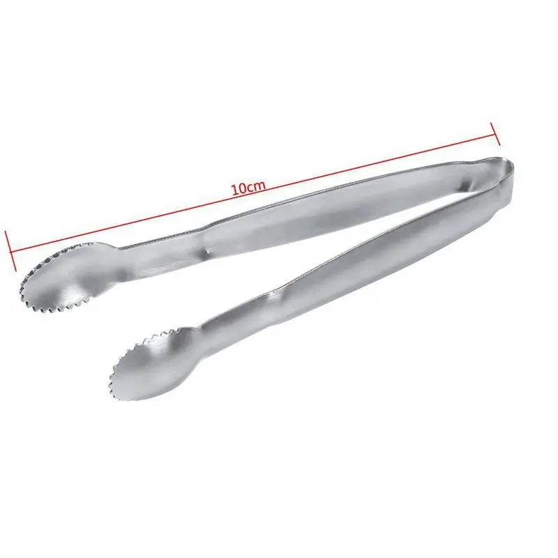 (Набор из 2) Мини сахар Тонг зажим нержавеющей стали куб-зажим гриль Кухня Еда