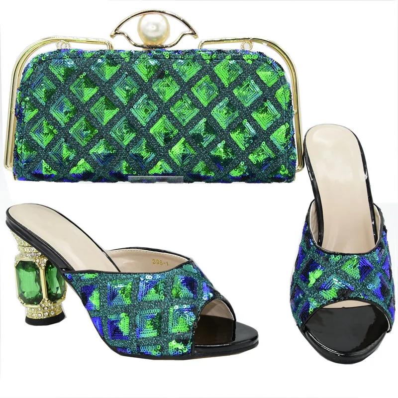 Женская обувь на высоком каблуке итальянская женская и сумка в комплекте