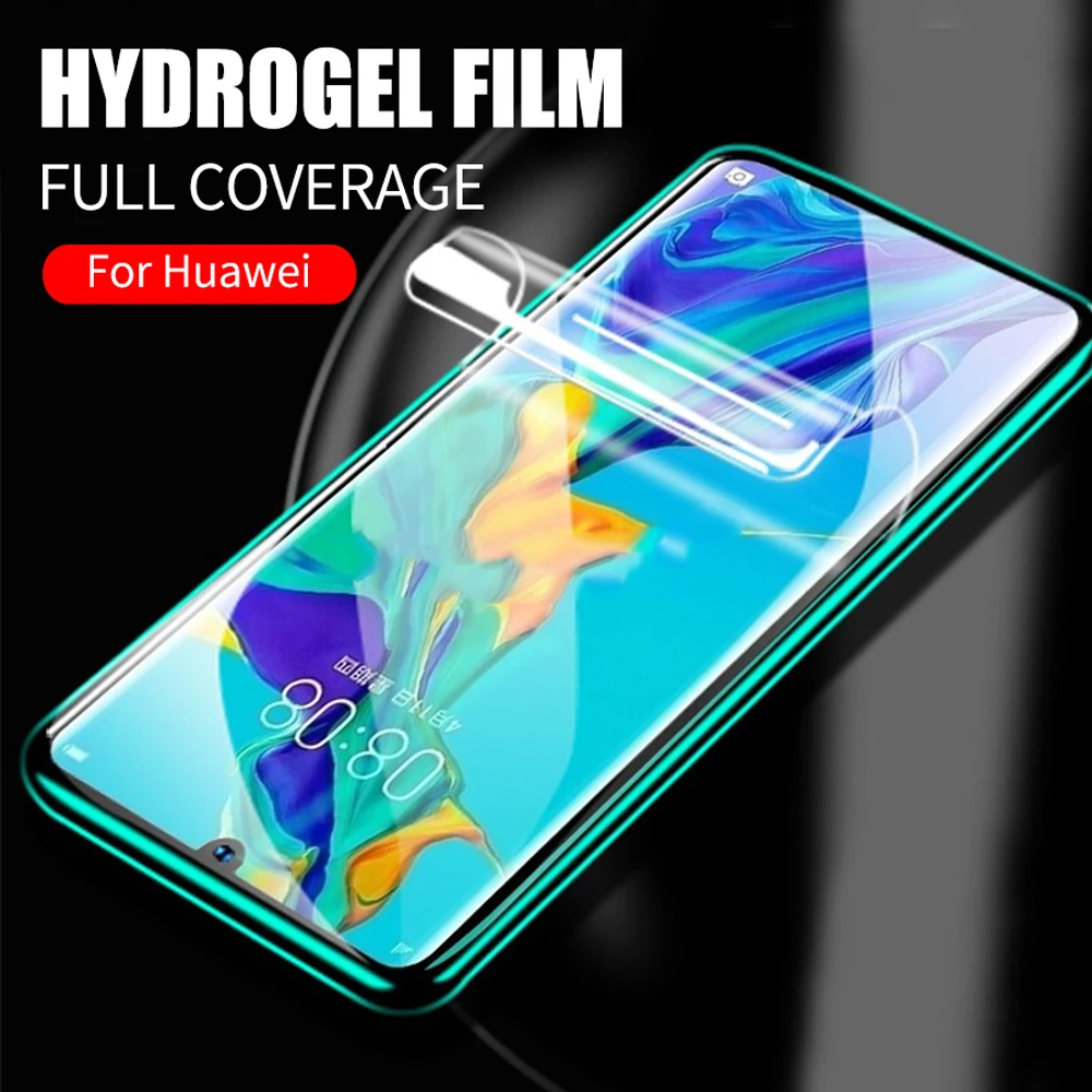 Для huawei honor view 30 pro 20 20i 20S lite v30 Гидрогелевая пленка мягкая полноразмерная Защитная
