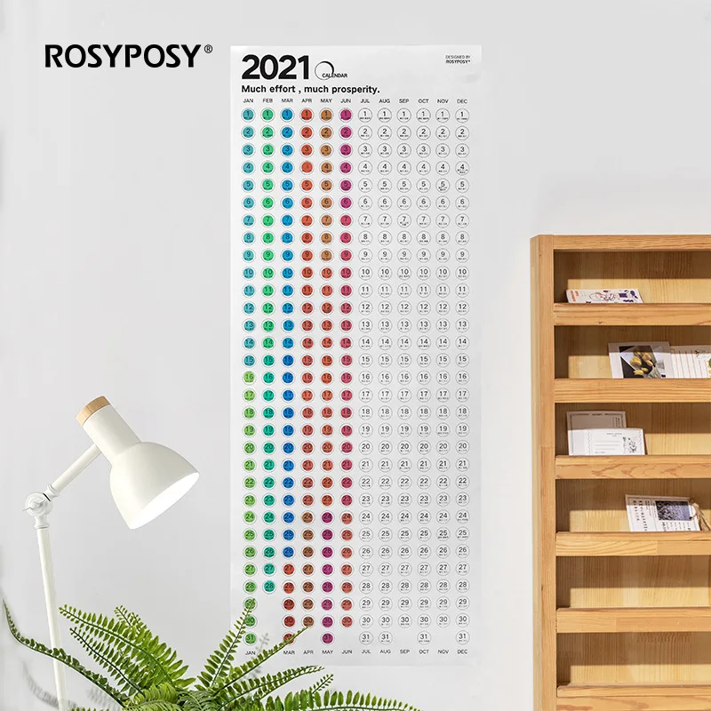 2021 год креативный настенный календарь для украшения дома ежедневник на 365 дней
