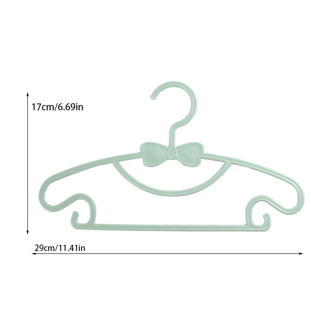 

10PCS Kids Clothes Hanger Racks Portable Plastic Display Hangers Windproof Children Coats Hanger Baby Clothing Organizer