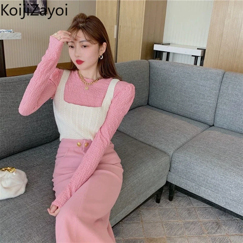 Комплект из двух предметов Koijizayoi для женщин шикарный модный костюм элегантные