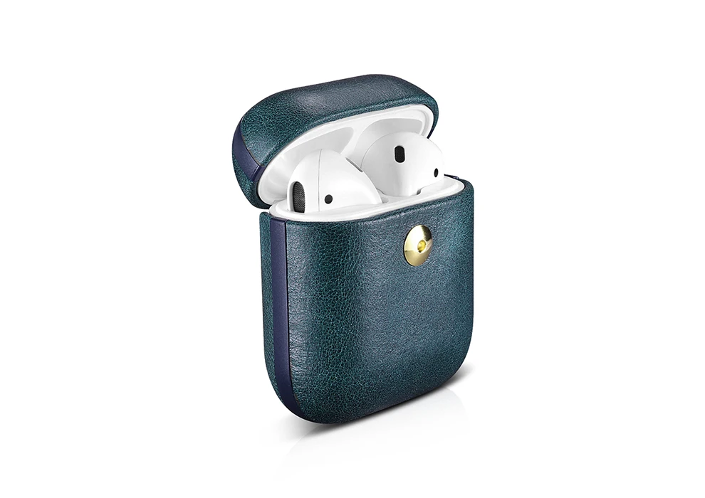 Чехол XOOMZ для Apple Airpods из натуральной кожи для Airpods 1 2 винтажная Защитная сумка для Airpods 2 1 жесткий чехол для ПК