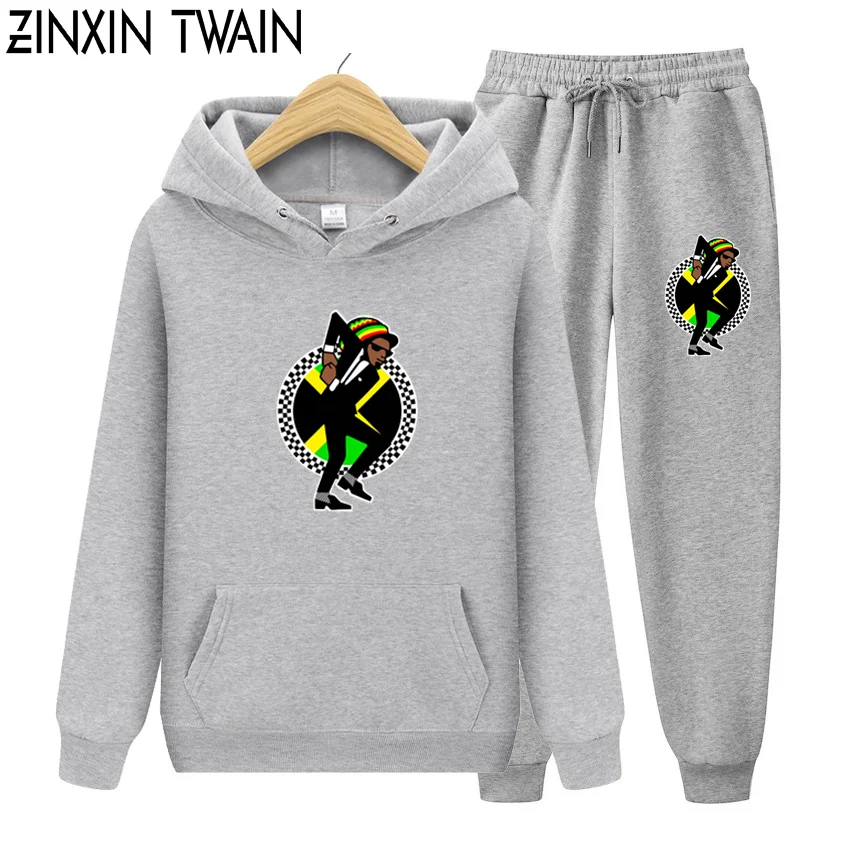 Ямайский раста Ska логотип грубым мальчик Для мужчин's футболка свитер|Мужские