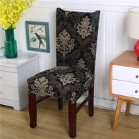flower printing removable chair cover stretch elastic slipcovers restaurant for weddings banquet folding hotel chair covering