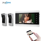 Jeatone 7-дюймовый беспроводной Wi-Fi умный IP-видеодомофон с дверным звонком и водонепроницаемой камерой x720P, поддержка записи