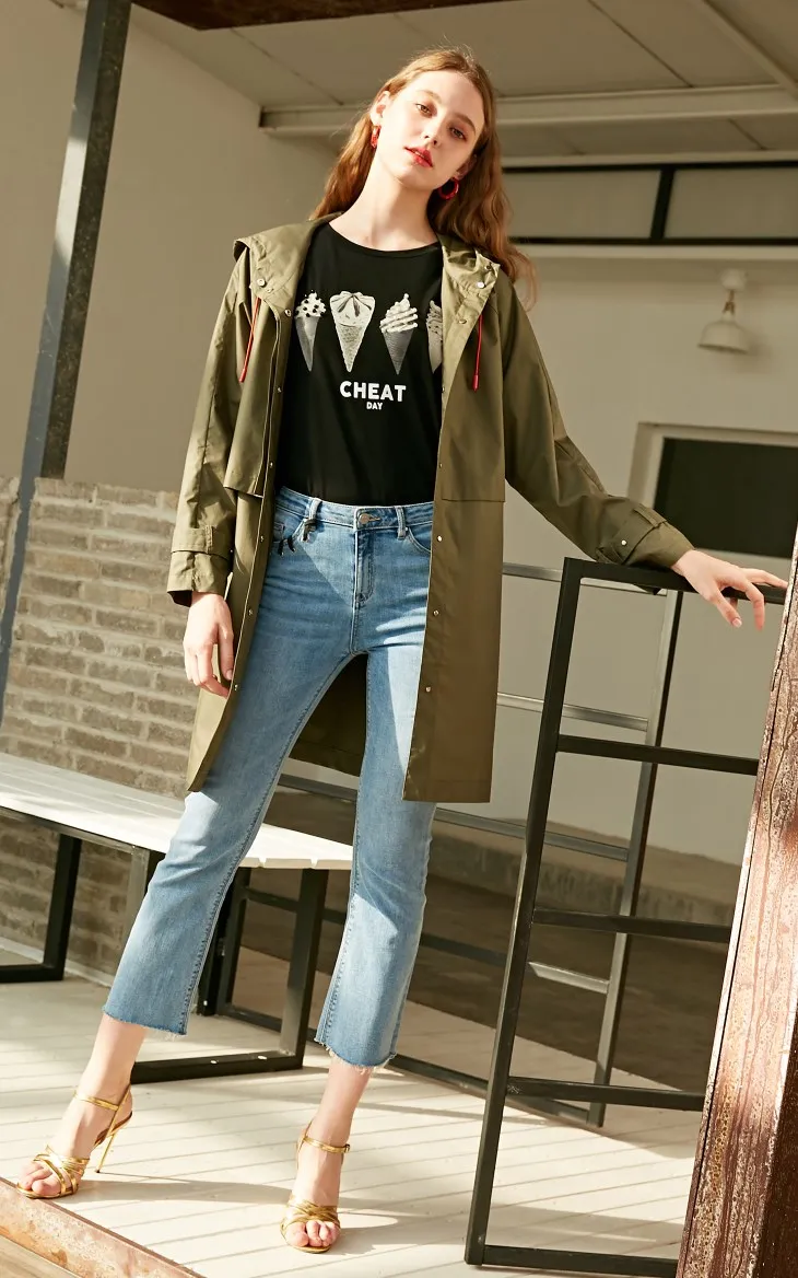 Vero Moda женский ветрозащитный дизайн хлопок Тренч | 319121535