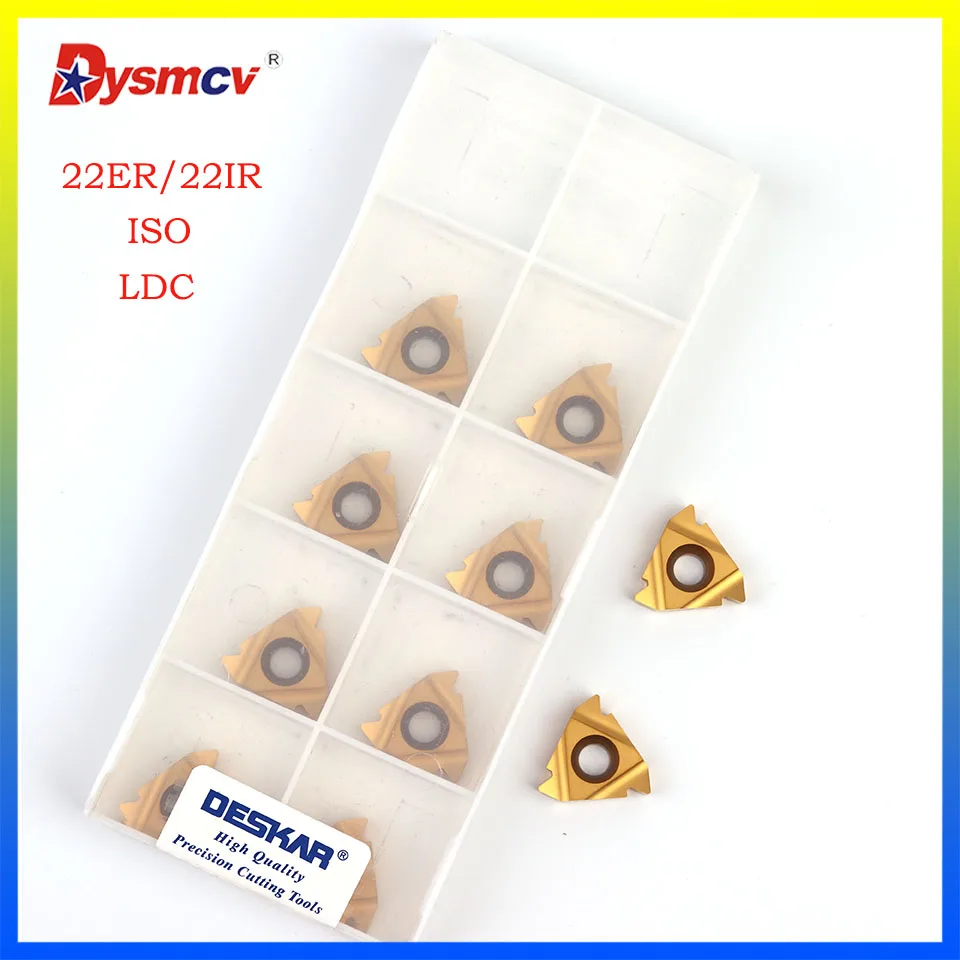 

DESKAR 22ER 22IR 3.5ISO 4.0ISO 4.5ISO 5.0ISO 5.5ISO 6.0ISO LDC high quality threaded carbide insert CNC lathe tool steel