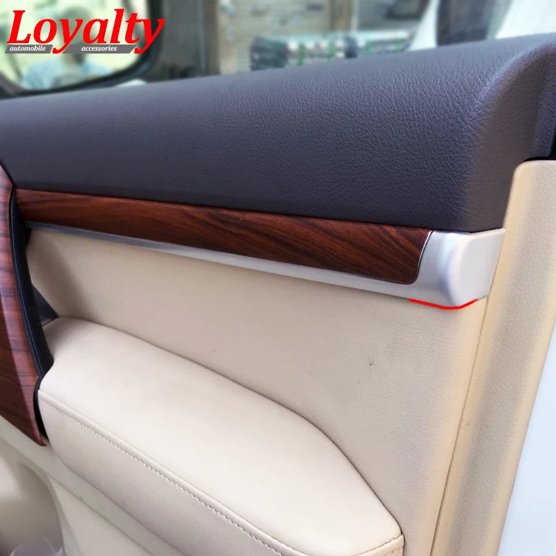

Loyalty for Toyota Land Cuiser 2015 2016 2017 Walnut Peach Wood Interior Door Moulding Trim Cover Strip Car Accessories