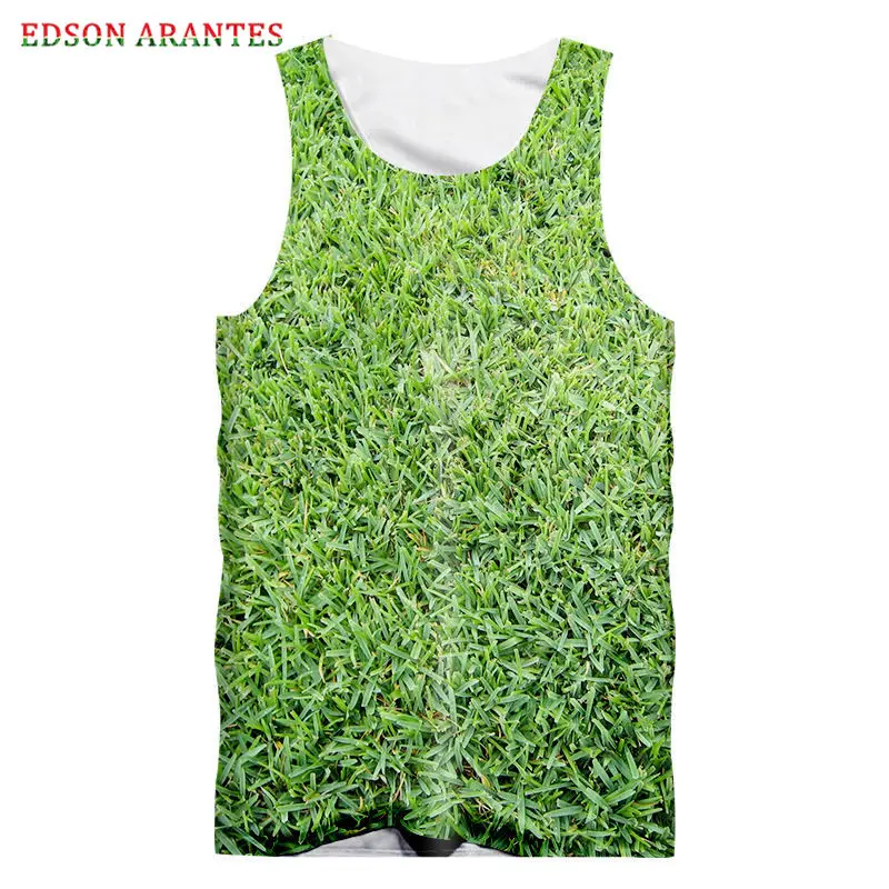 Забавный жилет газон с 3D принтом новый дизайн мужские майки Новинка рисунком хип