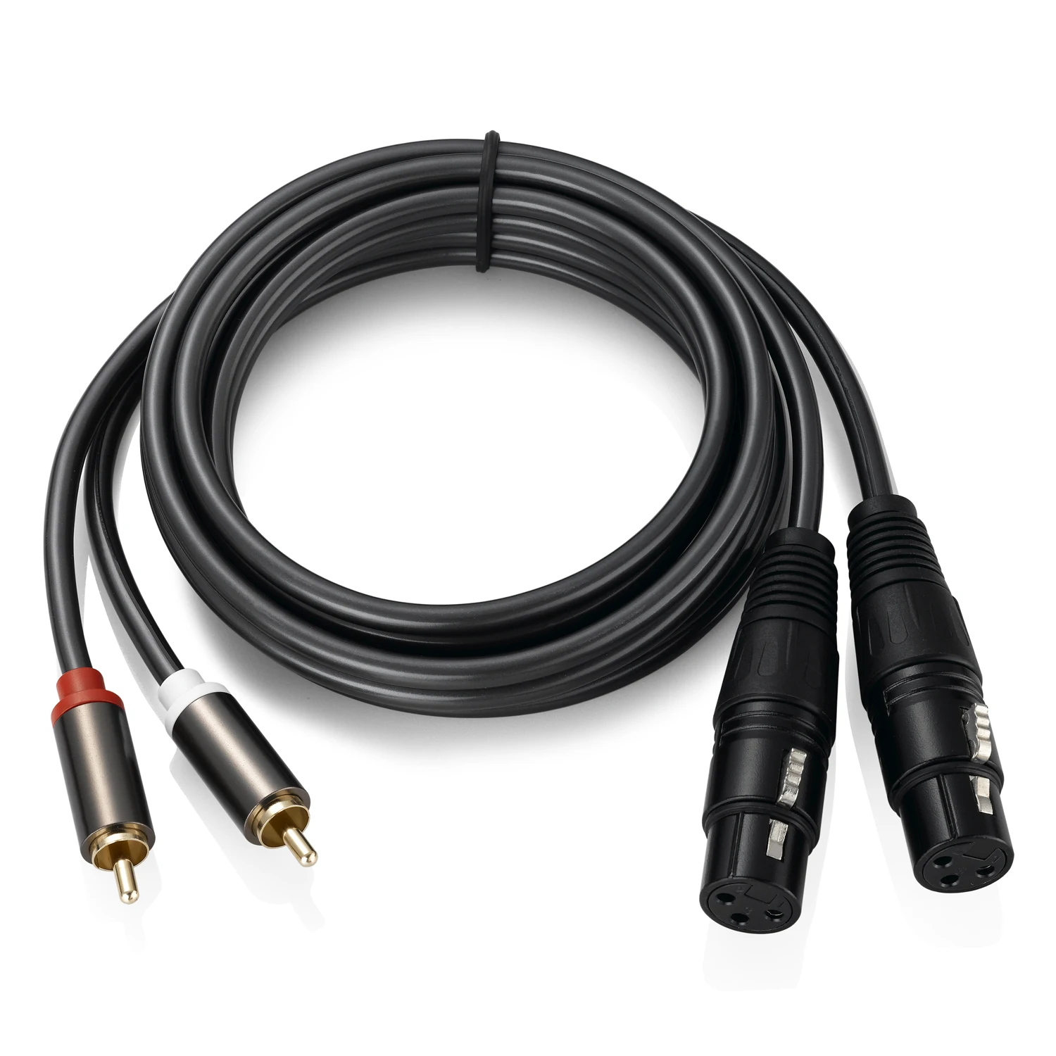 Lballist 1 5 m Dual XLR для женщин 2RCA мужской OFC AUX аудио экранированный кабель усилителя