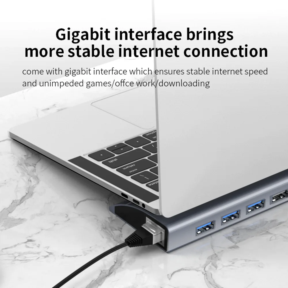 USB C док станция type c концентратор адаптер Тип к 3 0 4K HMDI RJ45 VGA PD для MacBook Pro MateBook X Dell XPS