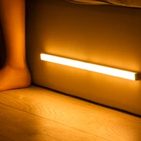 warmtaste led night light motion sensor wireless usb rechargeable 9 20 30 50cm night lamp for kitchen cabinet wardrobe lamp