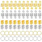 Кольца для волос Металлические в африканском стиле, с бусинами, 60 шт.