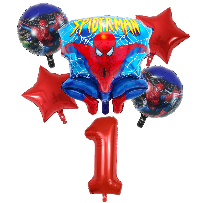 Воздушные шары Spider Superhero Man Foil Balloons Air Globos Avengers для детского праздника 1, 2, 3, 4, 5 лет, украшение для дня рождения и вечеринки, игрушка для детей на Baby Shower.