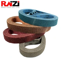 raizi 1pc non woven nylon sanding belt for stainless steel sanderpolisher p150 600 grinding bands