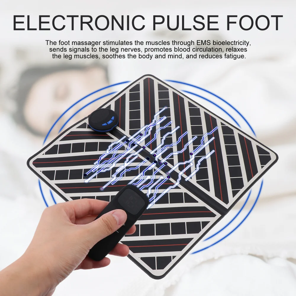 

1 Set of Muscle Pain Reliever Massager Reliable Foot Massager Pad (Black)