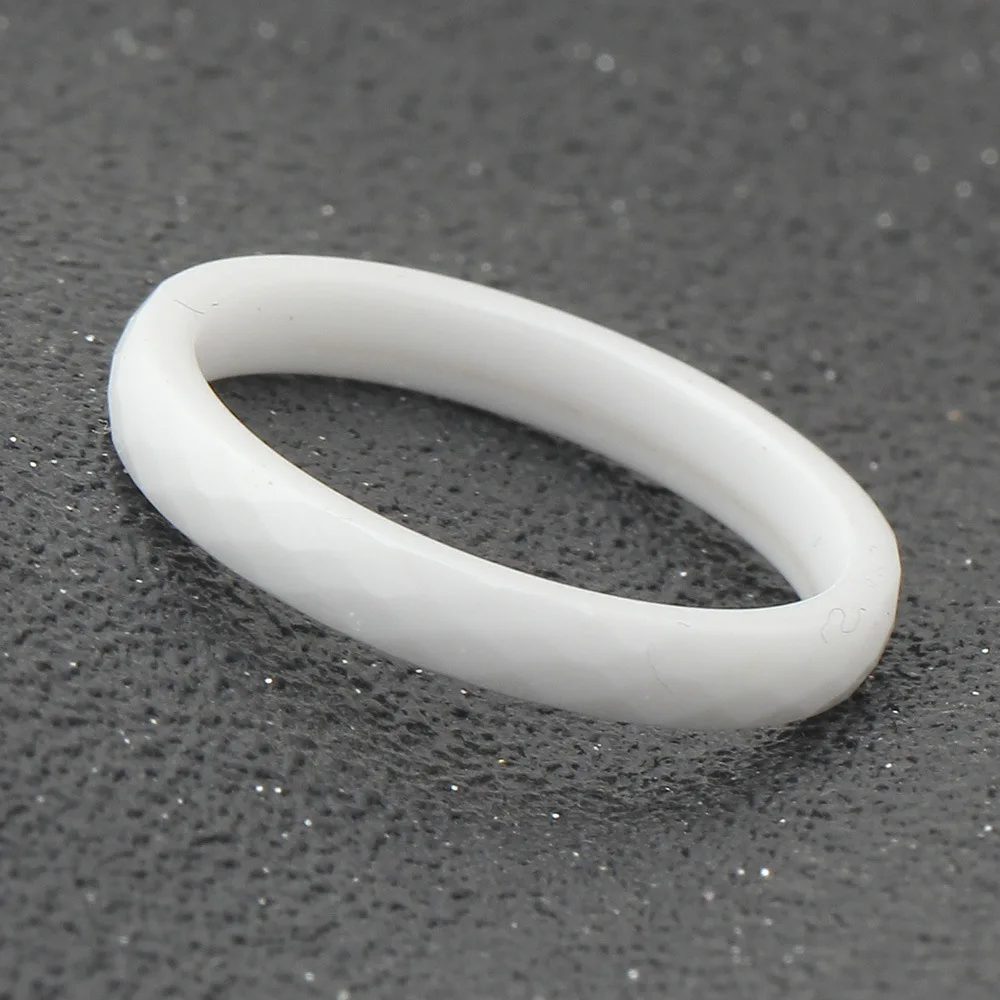 Женское керамическое кольцо простое черно белое обручальное для мужчин и женщин