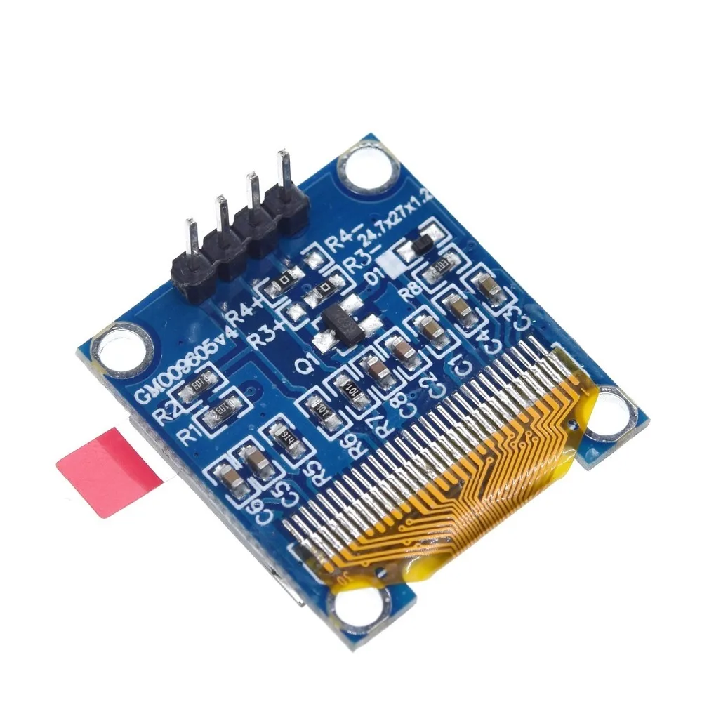 TZT 0.96 inch IIC Serial White OLED Display Module 128X64 I2C SSD1306 12864 LCD Screen Board GND VCC SCL SDA 0.96" for Arduino