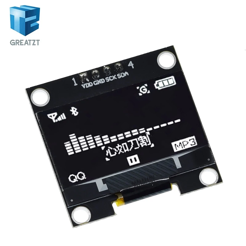 Модуль oled IIC 1 3 дюйма серийный белый OLED-дисплей 128X64 I2C SSD1306 12864 плата с ЖК-экраном VDD
