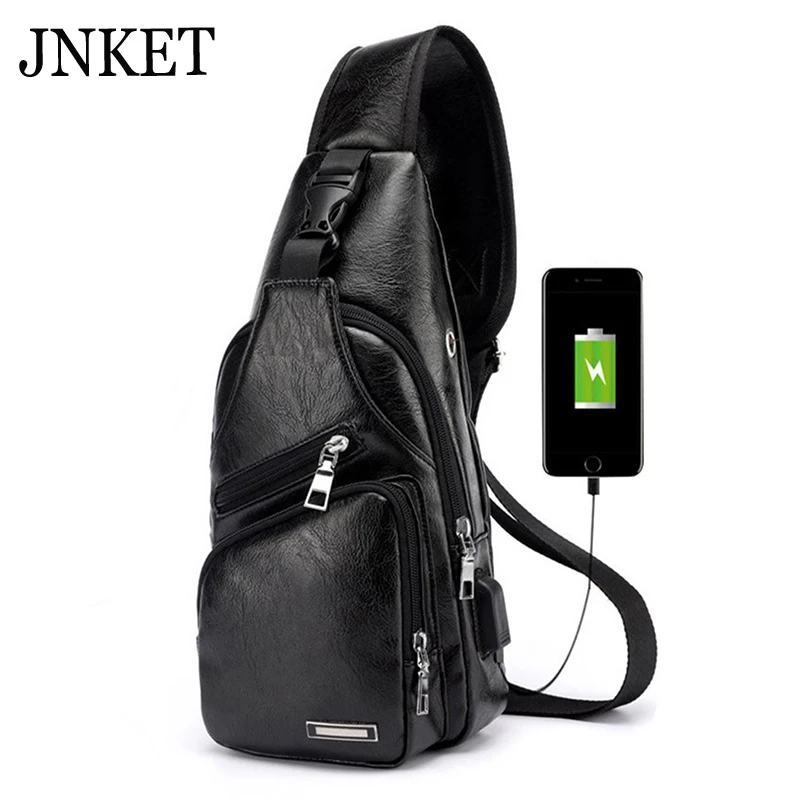 

JNKET Business PU Leather Men's Messenger Bags Fashion Casual Sling Bag Crossbody Bag Trip Briefcase Shoulder Bag