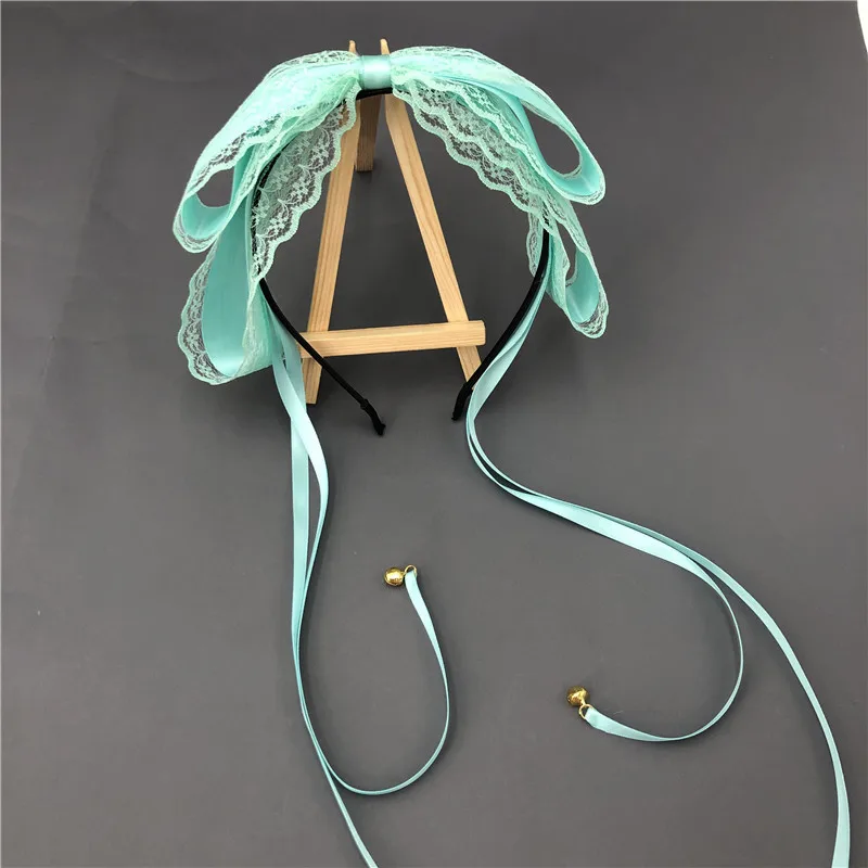 

Lolita Lace Bow Ribbon Women Hairbands Girl's Headbands Lady's Headwear Hair Accessories Headwrap