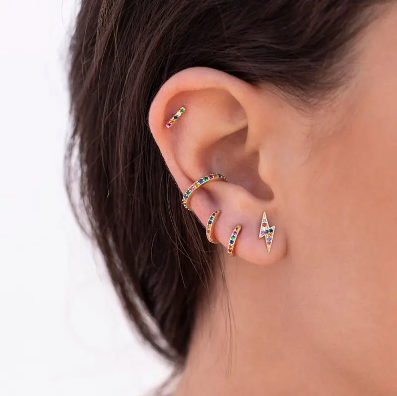 Минимальное серебро 925 пробы ювелирные изделия красные синие зеленые белые