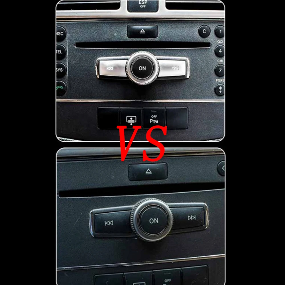 

CLS Button Covers ML Class Button Quality ABS Parts Accessories Silver